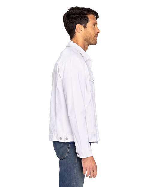 Unisex Denim Jacket – On Model – Side