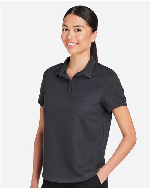 Women's Express Tech Performance Polo – On Model – Side
