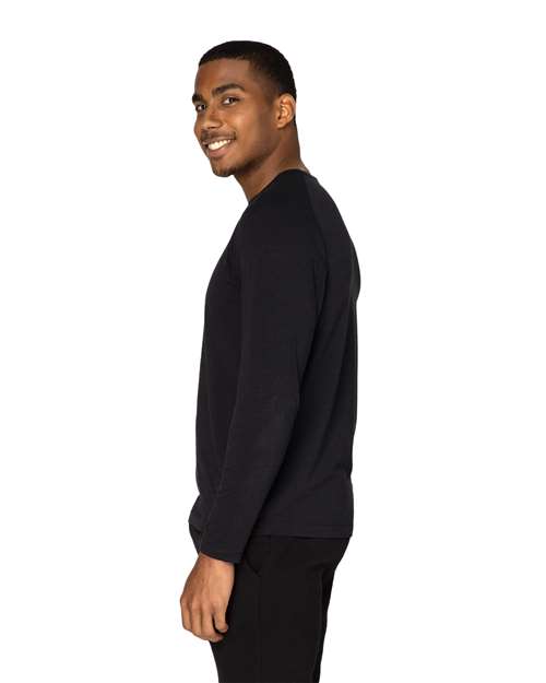 Unisex Impact Long-Sleeve T-Shirt – On Model – Side