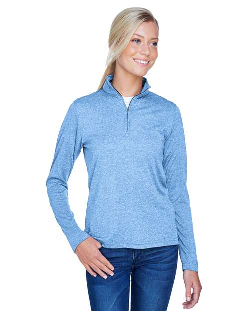 Women's Cool & Dry Heathered Performance Quarter-Zip Pullover