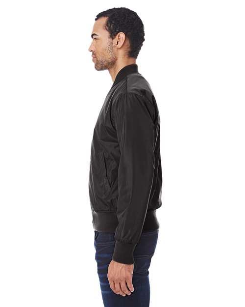 Unisex Bomber Jacket – On Model – Side