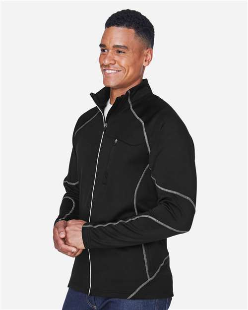 Men's Gravity Performance Fleece Jacket – On Model – Side