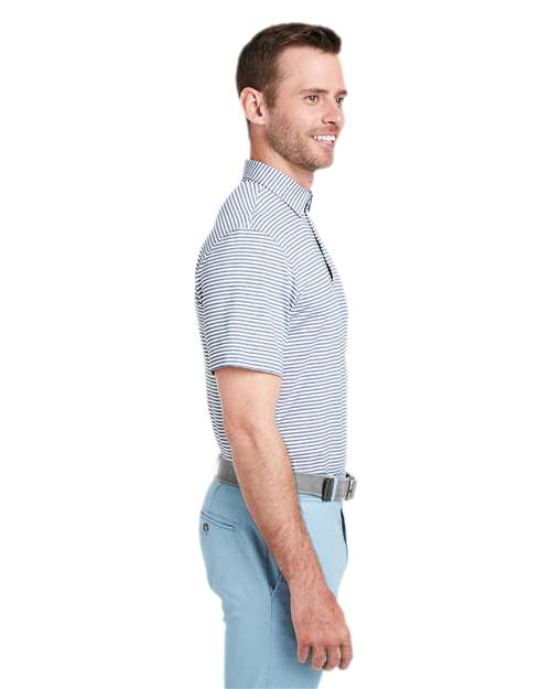 Men's Heathered Winstead Sankaty Polo – On Model – Side