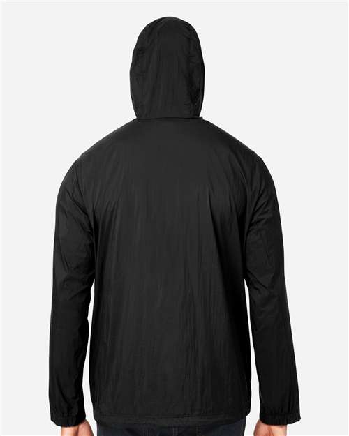 Men's Aura Lightweight Packable Anorak – On Model – Back