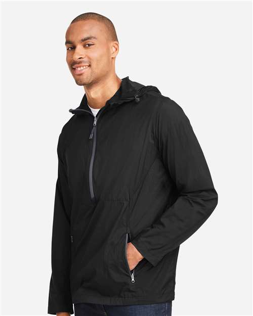 Men's Aura Lightweight Packable Anorak – On Model – Side