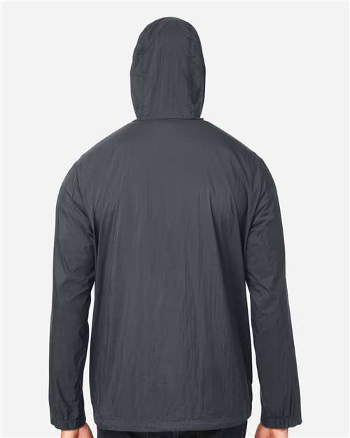 Men's Aura Lightweight Packable Anorak – On Model – Back
