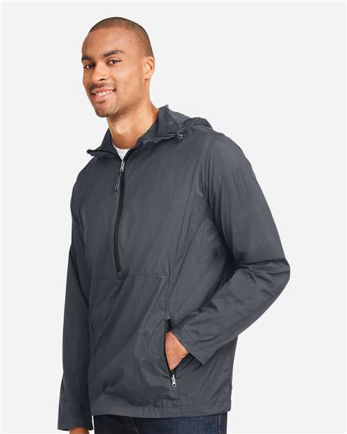 Men's Aura Lightweight Packable Anorak – On Model – Side