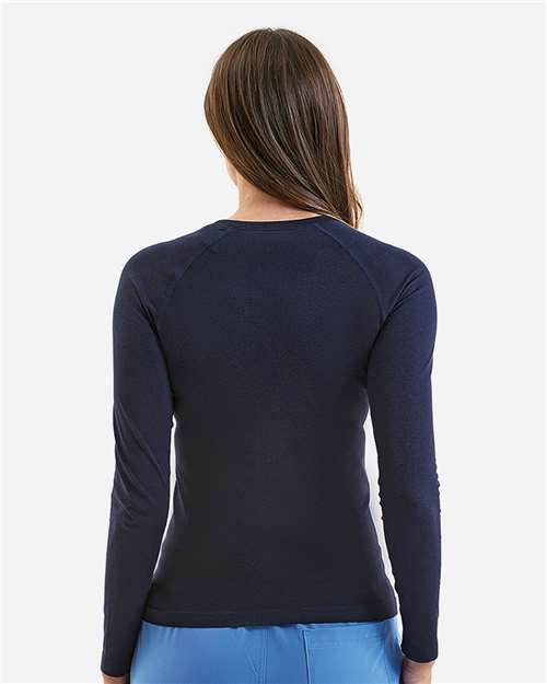 Women's Unstoppable Long Sleeve Fresh Underscrub Base Layer T-Shirt – On Model – Back