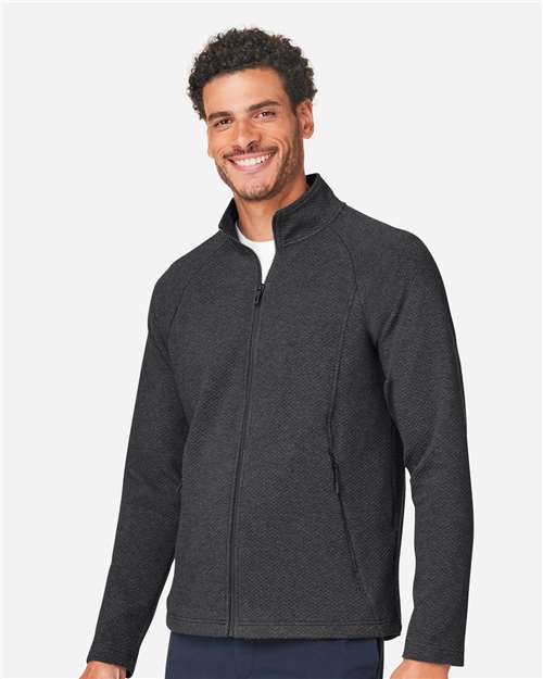 Men's Spirit Textured Full-Zip – On Model – Side