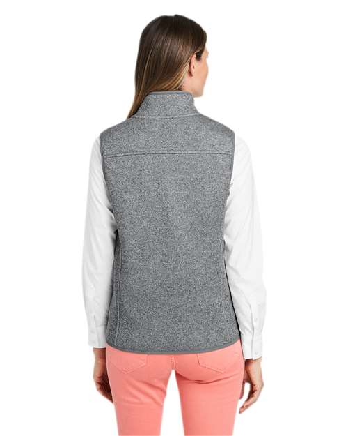 Women's Mountain Sweater Fleece Vest – On Model – Back