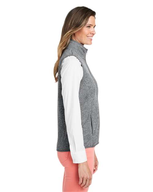 Women's Mountain Sweater Fleece Vest – On Model – Side
