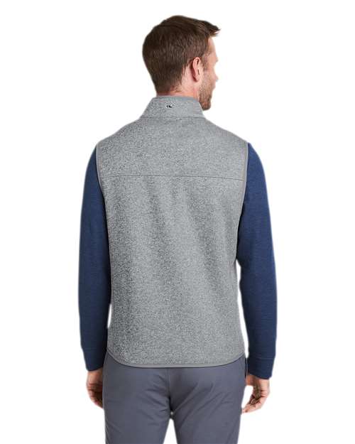 Men's Mountain Sweater Fleece Vest – On Model – Back