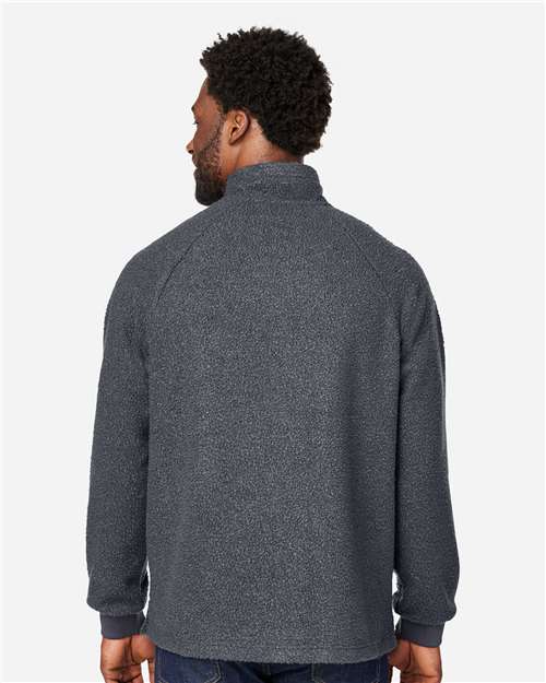 Men's Aura Sweater Fleece Quarter-Zip Pullover – On Model – Back