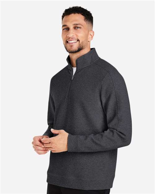 Men's Spirit Textured Quarter-Zip Pullover – On Model – Side