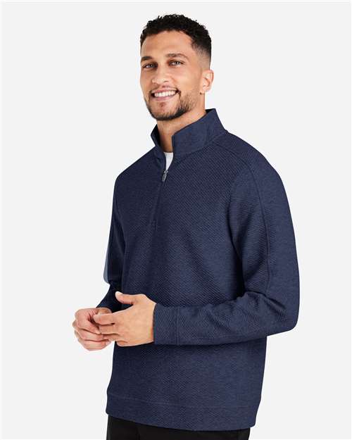 Men's Spirit Textured Quarter-Zip Pullover – On Model – Side