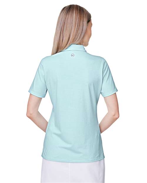 Women's Fanshell Polo – On Model – Back