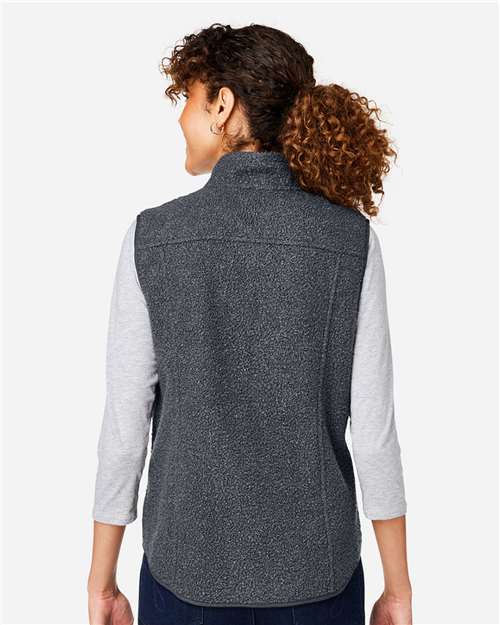 Women's Aura Sweater Fleece Vest – On Model – Back