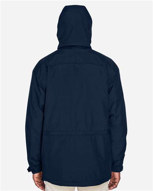 Men's 3-in-1 Parka with Dobby Trim – On Model – Back