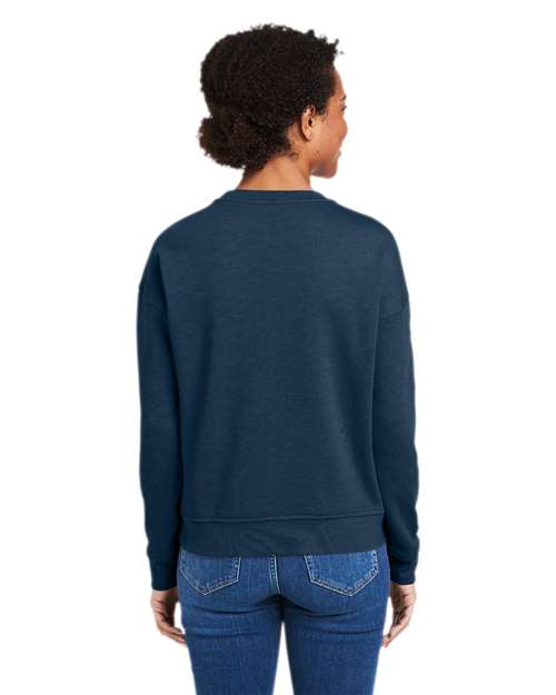 Women's Garment-Dyed Crewneck Sweatshirt – On Model – Back