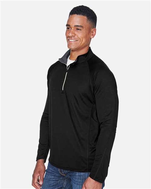 Men's Radar Performance Quarter-Zip Pullover – On Model – Side