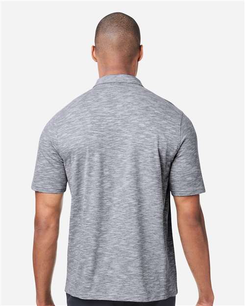 Men's Eclipse Jacquard Polo – On Model – Back