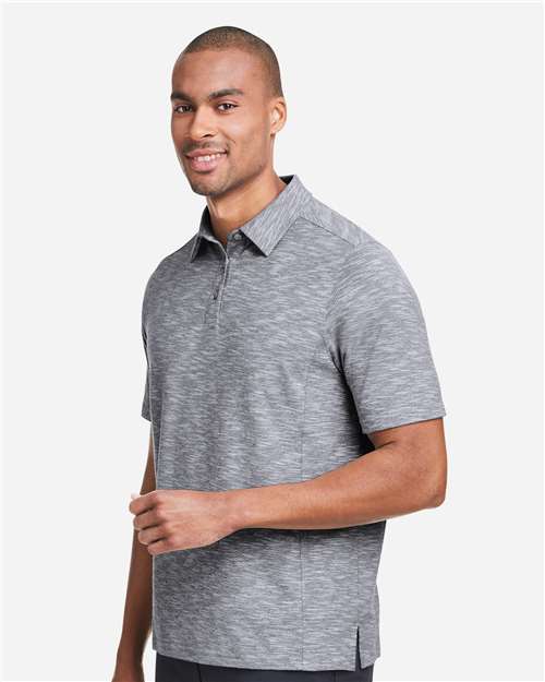 Men's Eclipse Jacquard Polo – On Model – Side