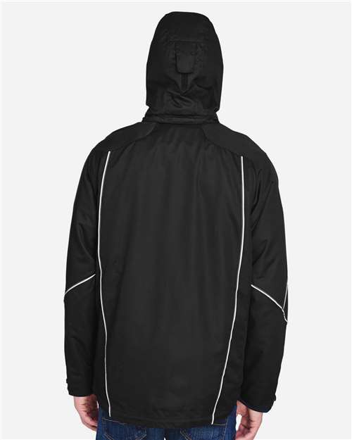 Men's Angle 3-In-1 Jacket with Bonded Fleece Liner – On Model – Back