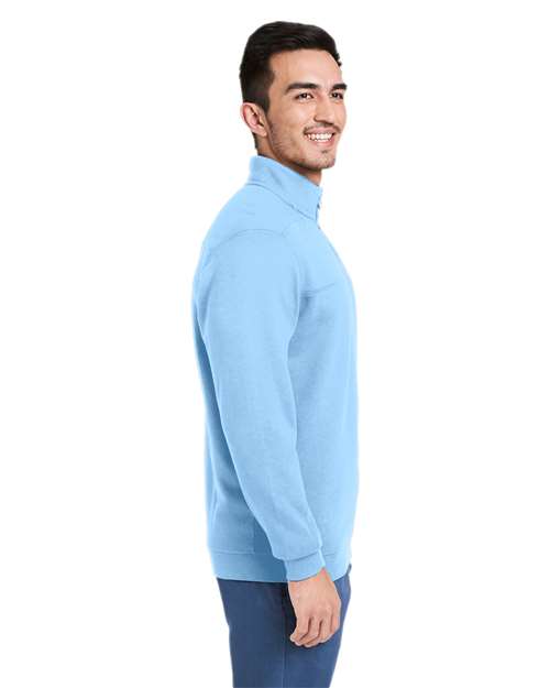 Men's Collegiate Shep Quarter-Zip Sweatshirt – On Model – Side