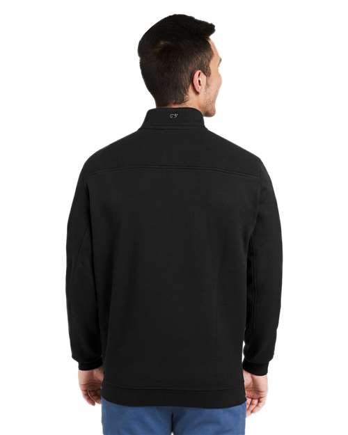 Men's Collegiate Shep Quarter-Zip Sweatshirt – On Model – Back