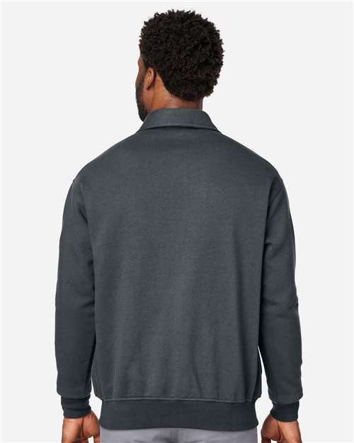 Unisex ClimaBloc™ Heavyweight Tactical Quarter-Zip Pullover – On Model – Back
