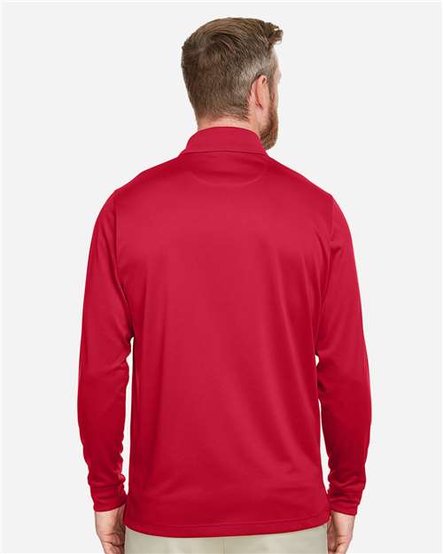 Men's Tall Advantage Long Sleeve Snag Protection Plus IL Polo – On Model – Back