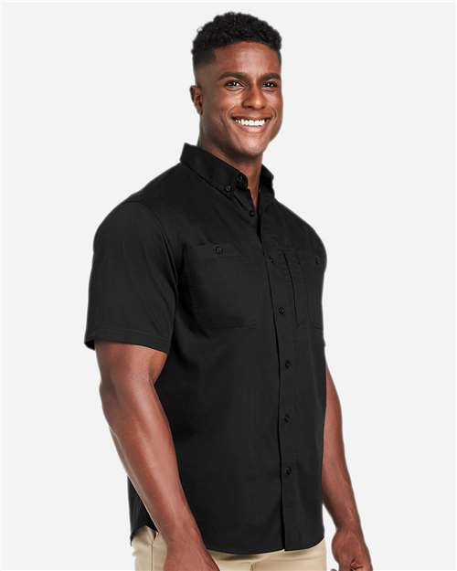 Men's Advantage IL Short Sleeve Work Shirt – On Model – Side