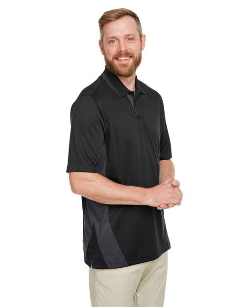 Men's Tall Flash Snag Protection Plus IL Colorblock Polo – On Model – Side