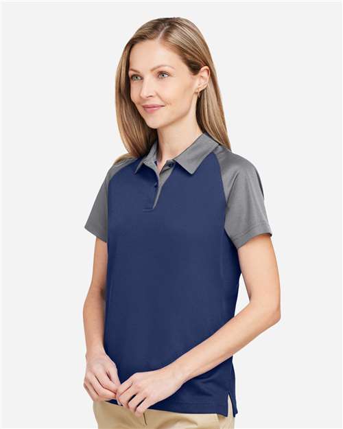 Women's Command Snag-Protection Colorblock Polo – On Model – Side