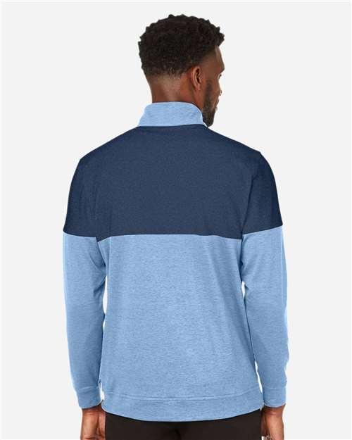 Men's Cloudspun Warm Up Quarter-Zip Pullover – On Model – Back