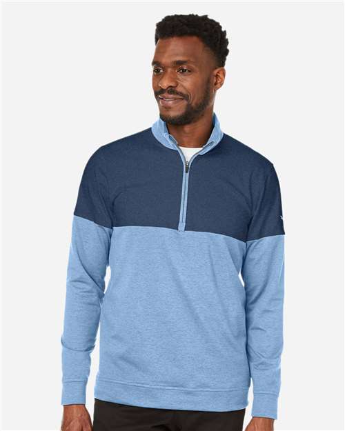 Men's Cloudspun Warm Up Quarter-Zip Pullover – On Model