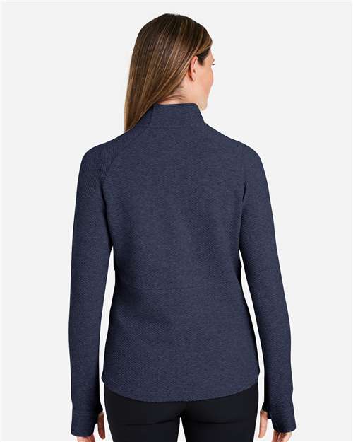 Women's Spirit Textured Quarter-Zip Pullover – On Model – Back