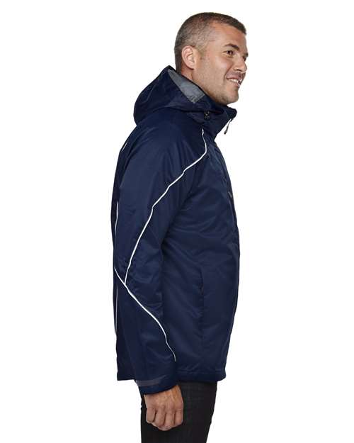 Men's Tall Angle 3-in-1 Jacket with Bonded Fleece Liner – On Model – Side