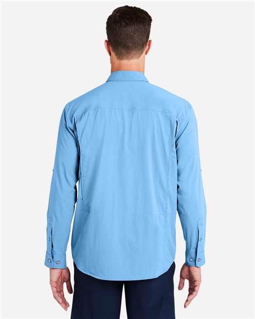 Men's Creekbed Pocket Fishing Shirt – On Model – Back
