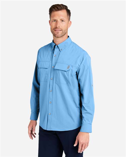 Men's Creekbed Pocket Fishing Shirt – On Model – Side