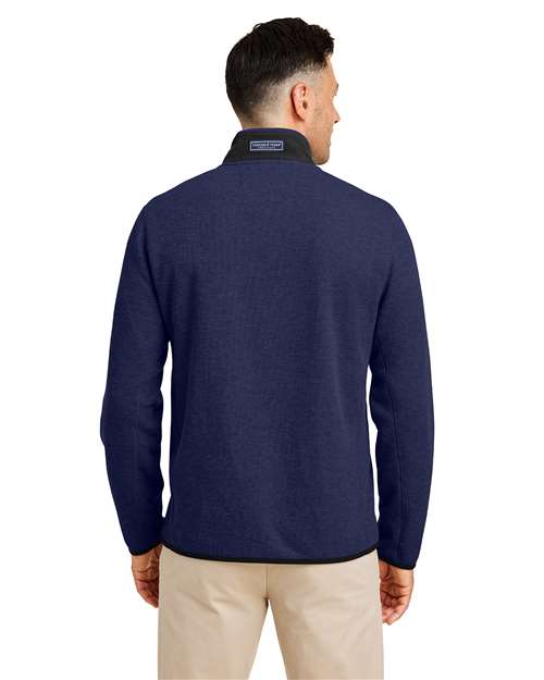 Men's Mountain Sweaterfleece Quarter-Zip Pullover – On Model – Back