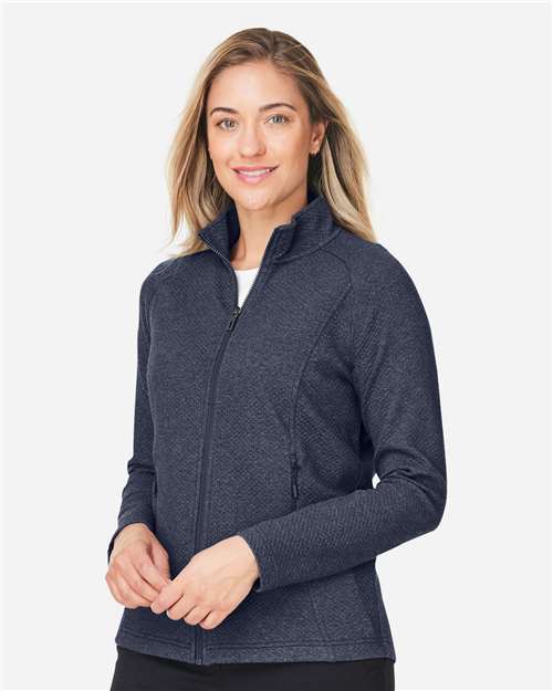 Women's Spirit Textured Full-Zip – On Model – Side