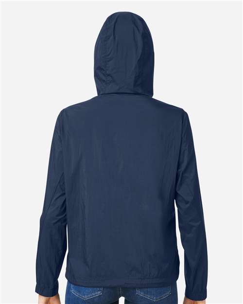 Women's Aura Lightweight Packable Anorak – On Model – Back