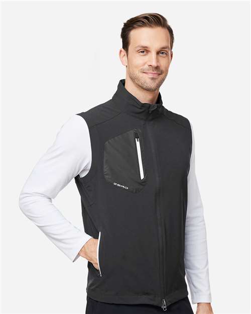 Men's Full-Zip Vest – On Model – Side