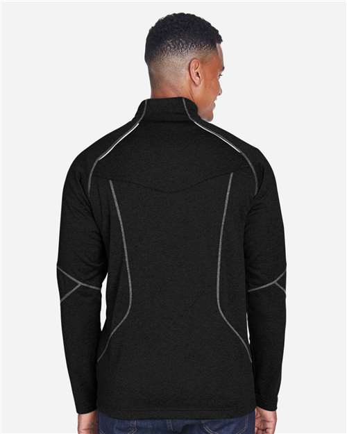 Men's Catalyst Performance Fleece Quarter-Zip Pullover – On Model – Back