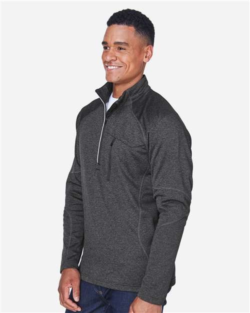 Men's Catalyst Performance Fleece Quarter-Zip Pullover – On Model – Side
