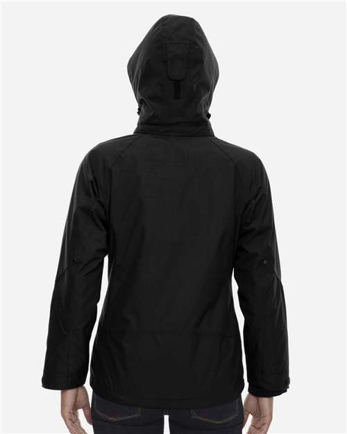 Women's Caprice 3-in-1 Jacket with Soft Shell Liner – On Model – Back