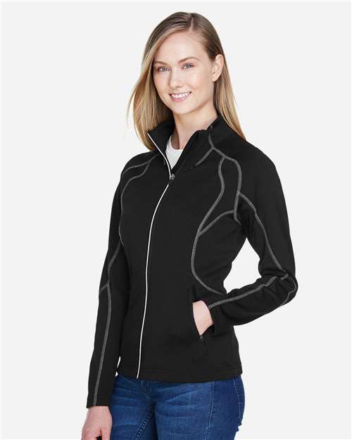 Women's Gravity Performance Fleece Jacket – On Model – Side