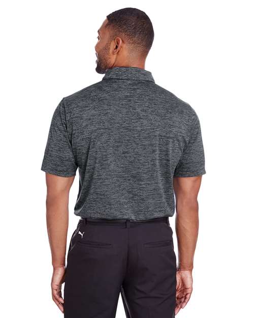 Men's Icon Heather Polo – On Model – Side