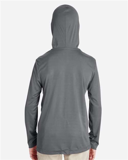 Youth Zone Performance Hooded Long Sleeve T-Shirt – On Model – Back